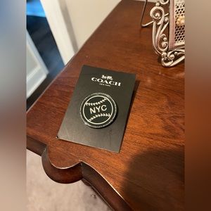 Coach NYC baseball Pin